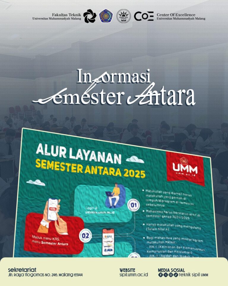 Informasi Semester Antara 2025  Fakultas Teknik – Universitas Muhammadiyah Malang