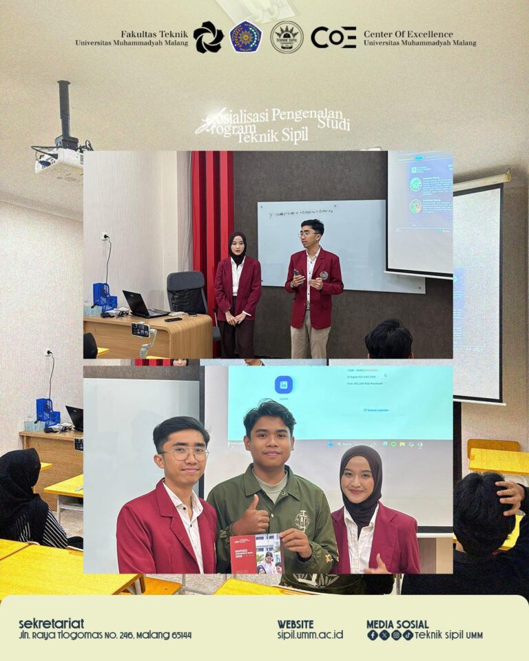 Sosialisasi Program Studi Teknik Sipil UMM Jangkau Siswa SMAN 5 Balikpapan Secara (Hybrid)