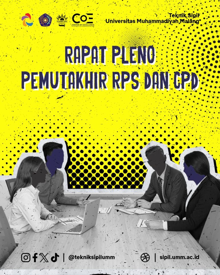 Rapat Pleno Pemutakhiran RPS dan Capstone Design Project Teknik Sipil UMM