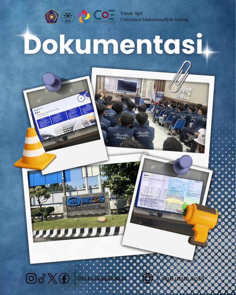 Mahasiswa Teknik Sipil UMM Perluas Wawasan Konstruksi melalui Kunjungan Industri